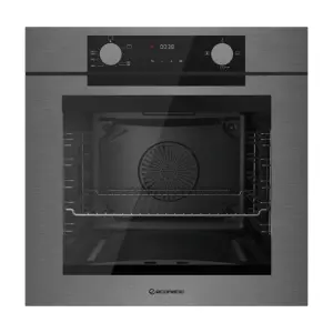 ايكوماتك فرن بلت ان، غاز، 60 سم، 83 لتر، شواية غاز، 2 مروحة، G6604PRODX - فضي داكن