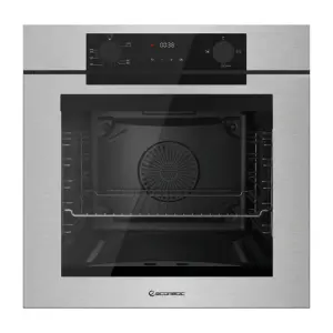 ايكوماتك فرن بلت ان، غاز، 60 سم، 83 لتر، شواية غاز، 2 مروحة، G6604PROXX - فضي