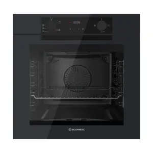 ايكوماتك فرن بلت ان، غاز، 60 سم، 83 لتر، شواية غاز، 2 مروحة، G6604PROBG - اسود