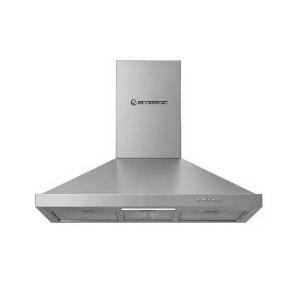 ايكوماتك شفاط بلت ان، 90 سم، 3 سرعات، 750 م³/س، إضاءة ليد، H9307B - فضي