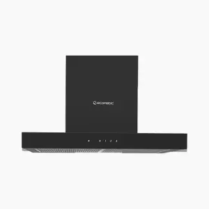 ايكوماتك شفاط بلت ان، 60 سم، 3 سرعات، 850 م³/س، إضاءة ليد، H6308TTBK - اسود