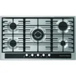 ايكوماتك مسطح بلت إن، غاز، 90 سم، 5 شعلة، حوامل زهر، S903GC - فضي